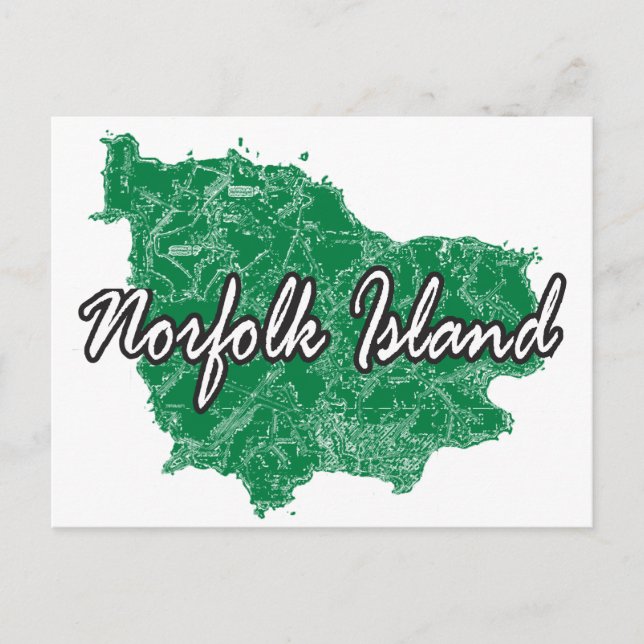 Norfolkön Vykort (Framsida)