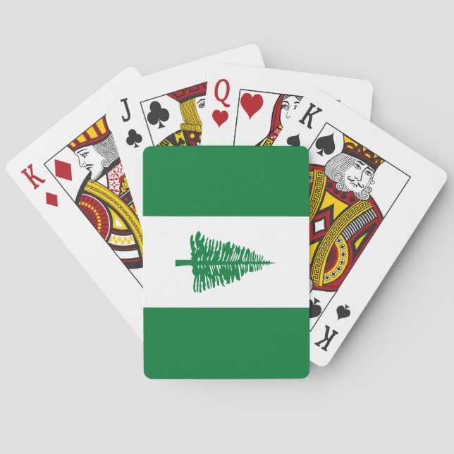 Norfolköns flagga casinokort (Baksidan)