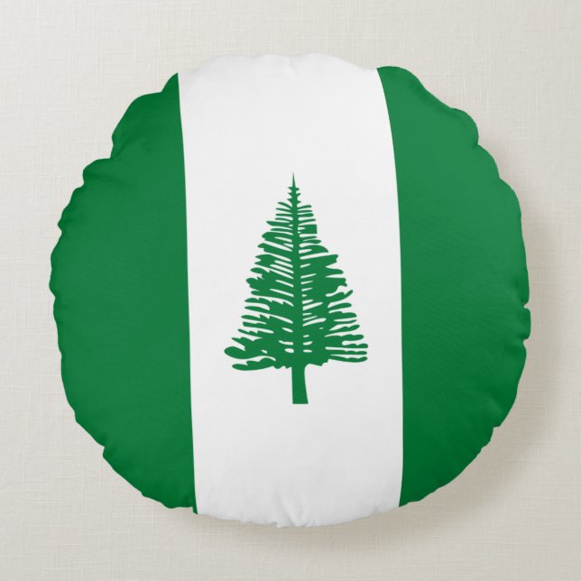 Norfolköns flagga rund kudde (Framsidan)