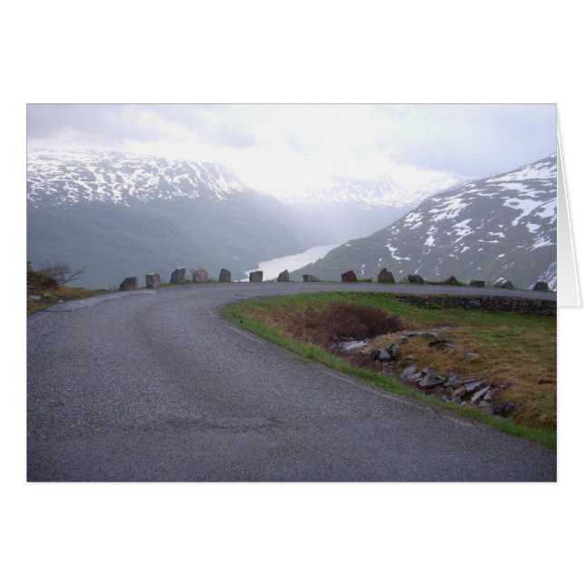Norge 2008: Säkerhetsräckning Hälsningskort (Framsidan Horizontal)