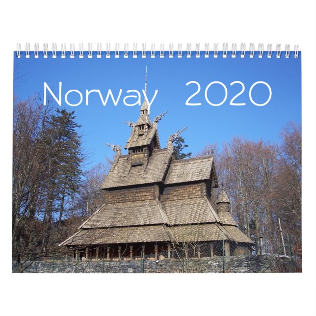 Norge - 2020 års kalender (Omslag)