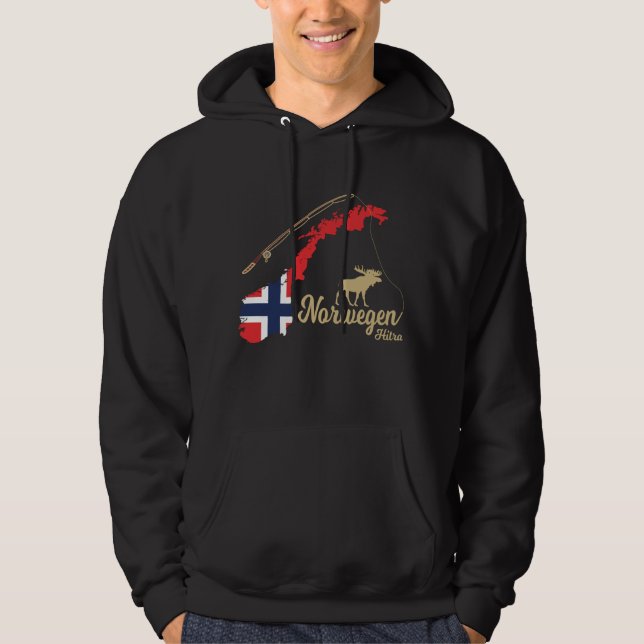 Norge 2022 Hitra Fishing Skandinavien Hoodie (Framsida)