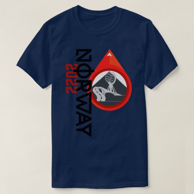 Norge 2022 t shirt (Design framsida)