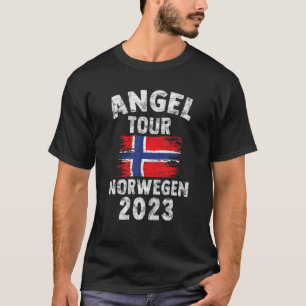 Norge 2023 Angel Tour to Norge with Flagga T Shirt