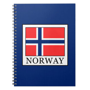 Norge Anteckningsbok Med Spiral