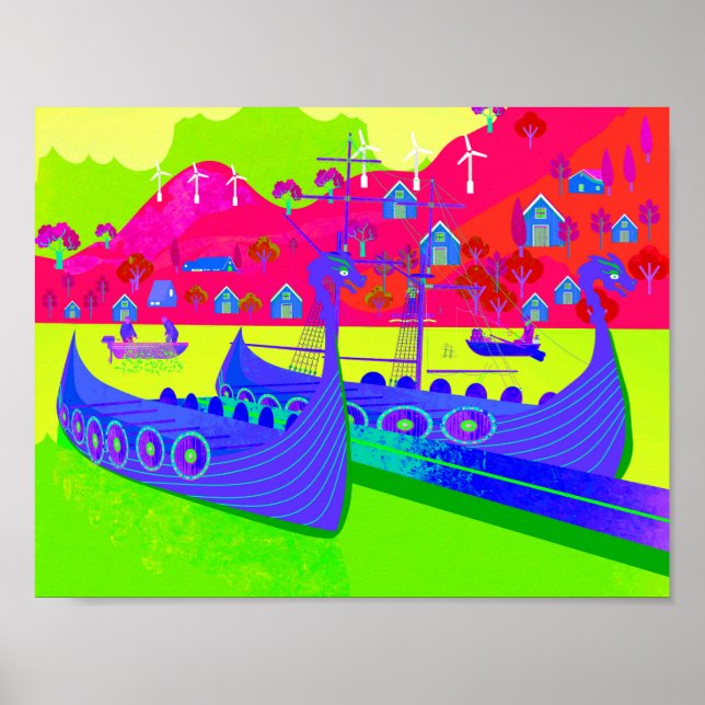 Norge av båtar poster (Framsidan)