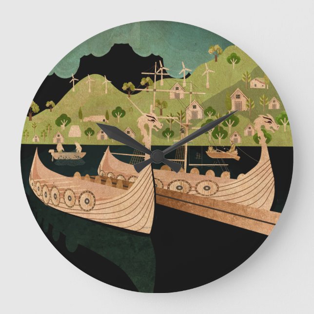 Norge av båtar stor klocka (Framsida)