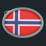 Norge Bälte Buckle<br><div class="desc">Flagga av Norge</div>