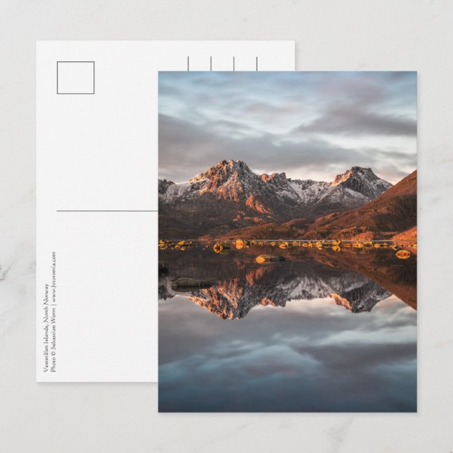 Norge Berg Landskapsfoto Vykort (Fram/baksida)