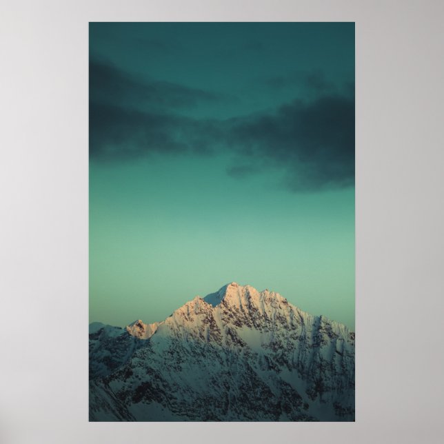 Norge Berglandskapsfoto Poster (Framsidan)