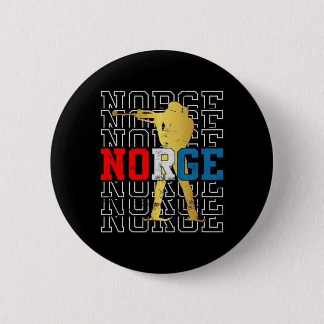 Norge Biathlon Norge Original Knapp (Framsida)