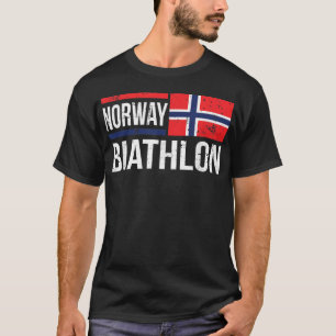 Norge Biathlon Target Skiing Shoing Competition T Shirt