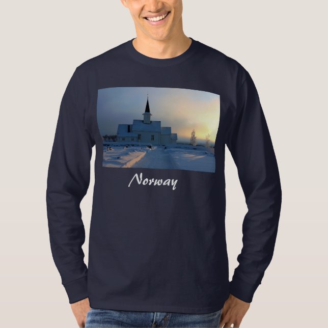 Norge/BjerkeKIrke T-shirt (Framsida)