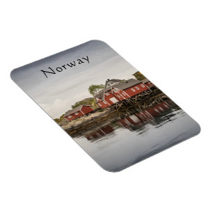 Norge Boat Houses Souvenir Magnet