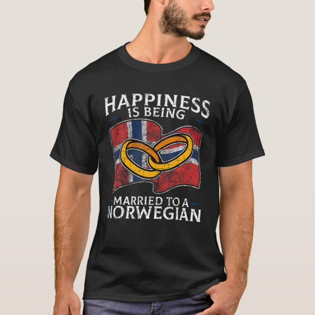 Norge Bröllop Norska Giftermål arv gift T Shirt (Framsida)