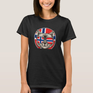 Norge Cat Norge Norska T Shirt