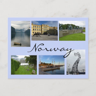 Norge Collage Vykort