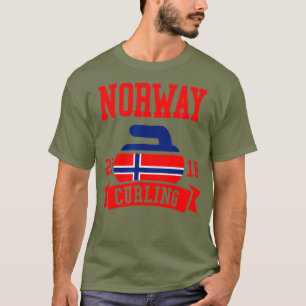 Norge Curling 2018 Norska T Shirt
