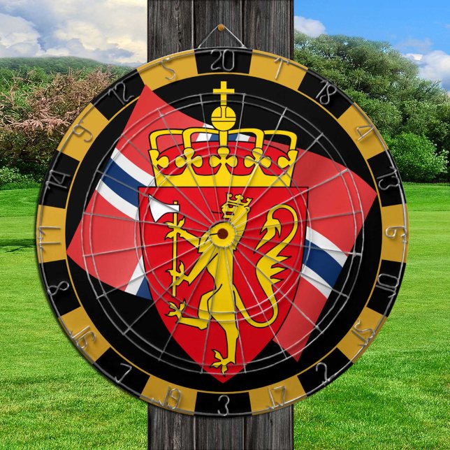 Norge Dartboard och Flagga/spelbord Darttavla (Skapare uppladdad)