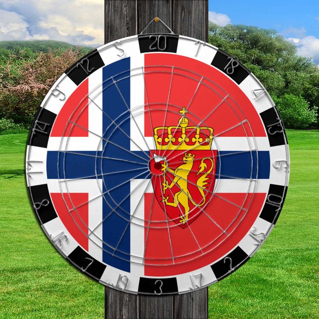 Norge Dartboard, spelbord, norska Flagga Darttavla (Skapare uppladdad)