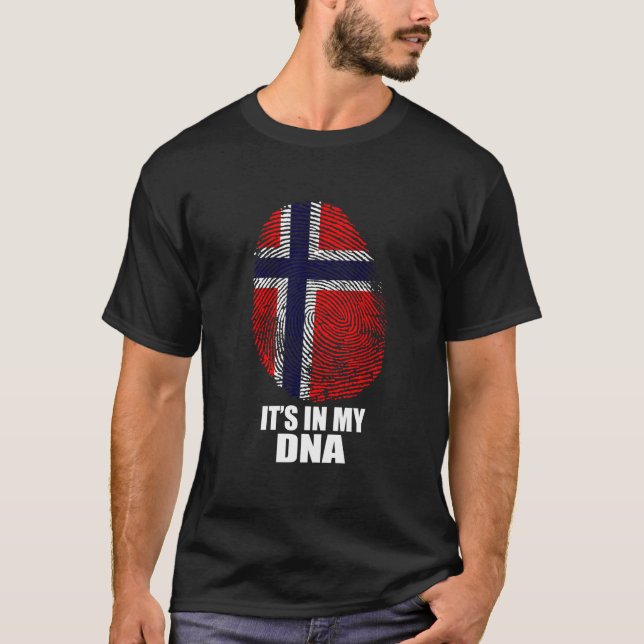 norge det är min DNA T Shirt (Framsida)