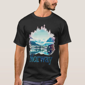 Norge Fjällandskap Natur Souvenir Vandring T Shirt