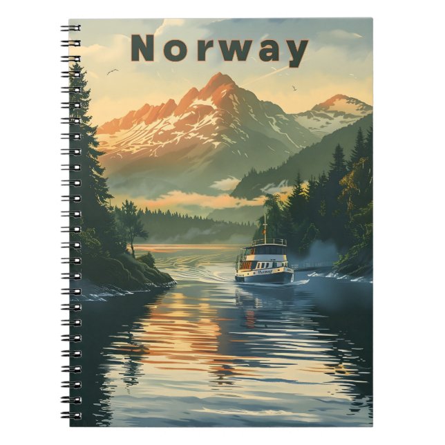 Norge Fjord Anteckningsbok (Framsidan)