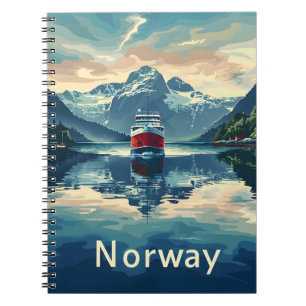 Norge Fjord Anteckningsbok