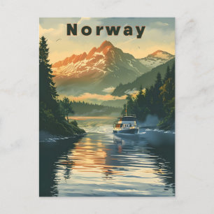 Norge Fjord Vykort