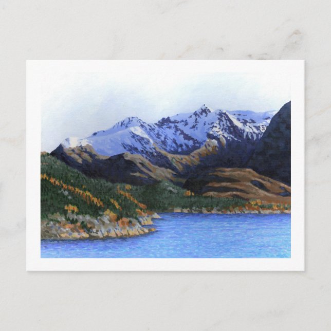 Norge fjordar och berg vykort (Framsida)