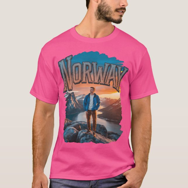 Norge Fjords - Norge - Norge Mountains Active T Shirt (Framsida)