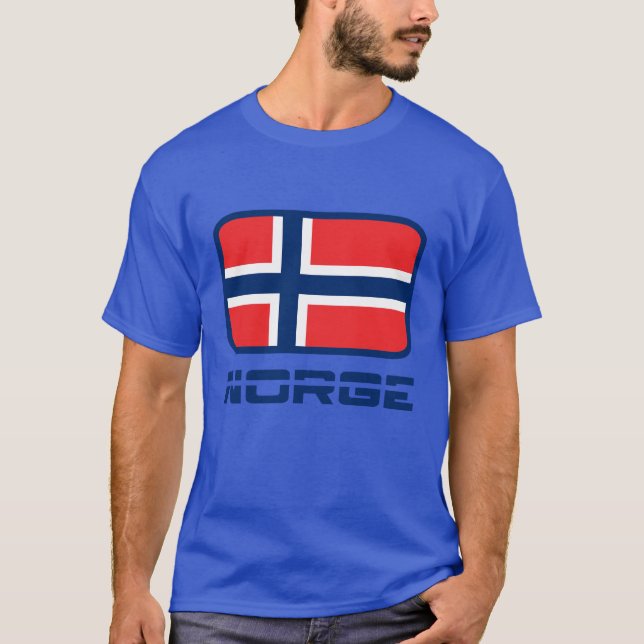 Norge Flag friend T Shirt (Framsida)