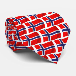 Norge Flagg Slipöverstävning Slips
