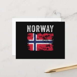 Norge Flagga Distress - norska Flagga Vykort
