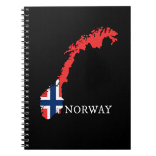 Norge - Flagga för Norge Anteckningsbok