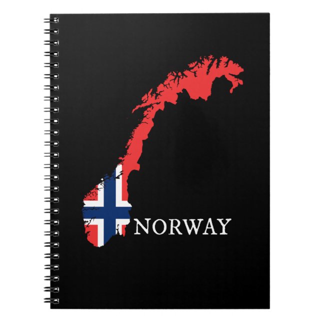 Norge - Flagga för Norge Anteckningsbok (Framsidan)