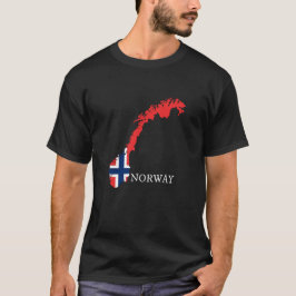 Norge - Flagga för Norge T Shirt