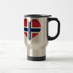Norge Flagga Heart Resemugg