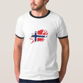 Norge Flagga Inside Me, skandinavien inuti Klo Mar T Shirt
