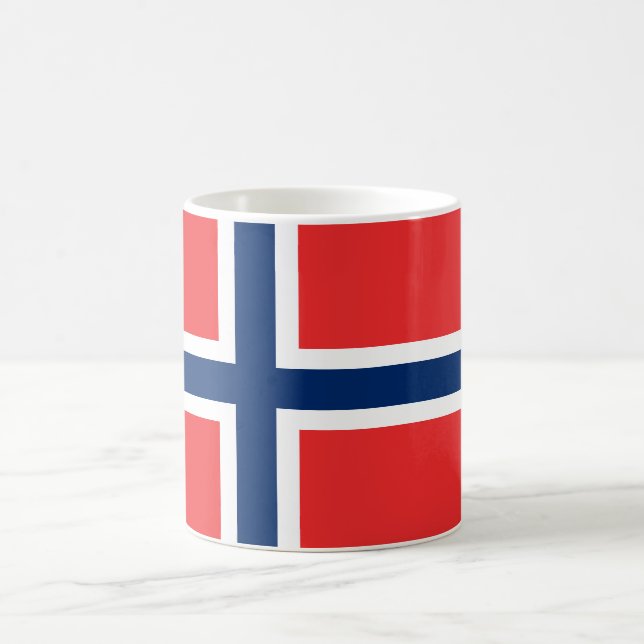 Norge flagga kaffemugg (Center)