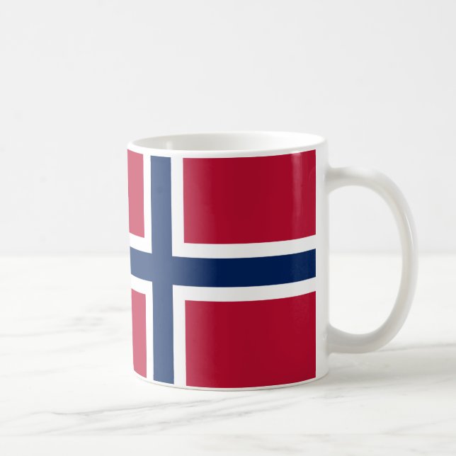 Norge Flagga keramiskt kaffe Mugg (Höger)
