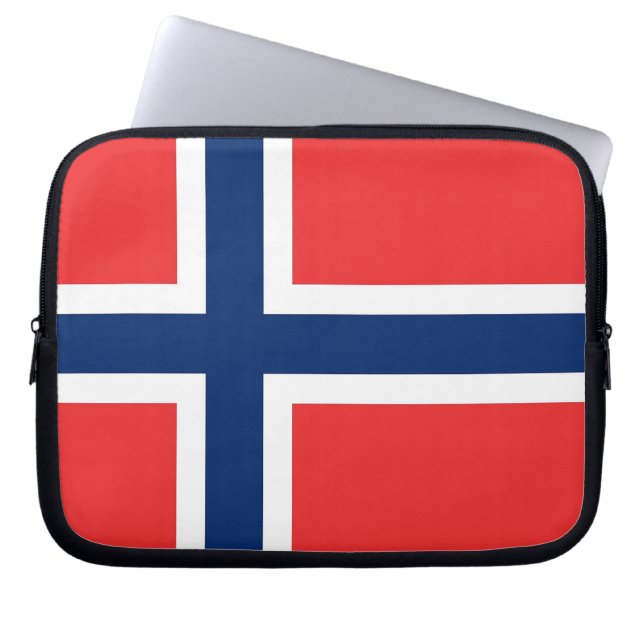 Norge Flagga Laptop sleeve (Framsidan)