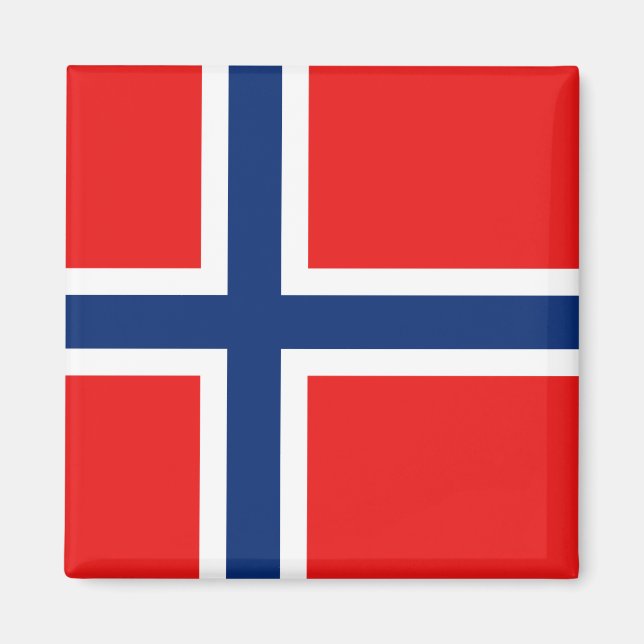 Norge Flagga Magnet (Framsidan)