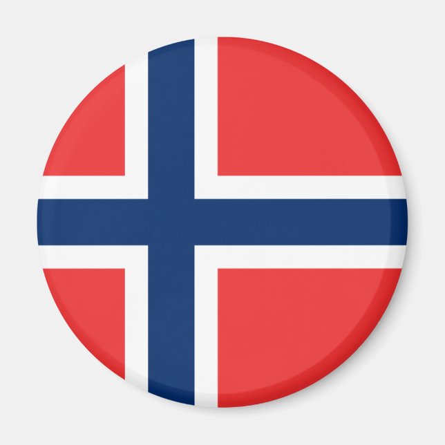 Norge Flagga Magnet (Framsidan)