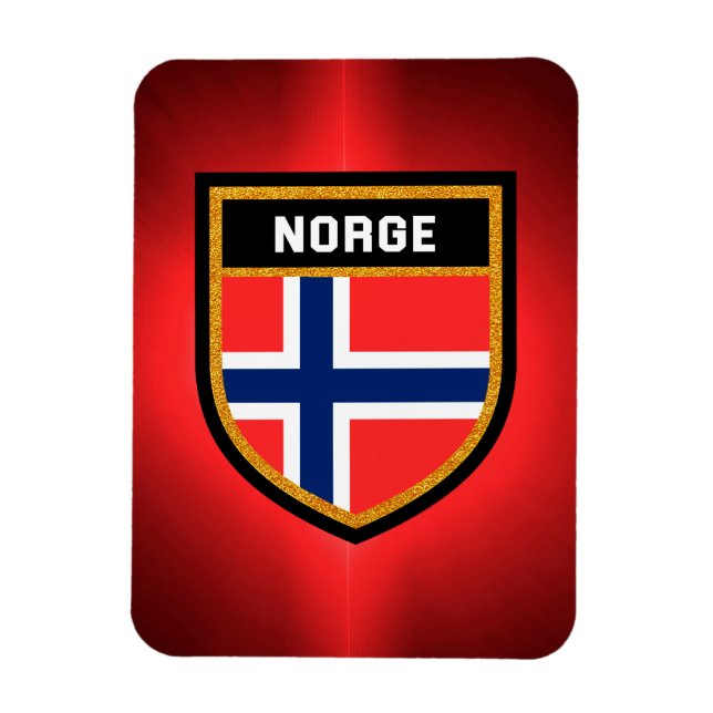 Norge Flagga Magnet (Vertikal)