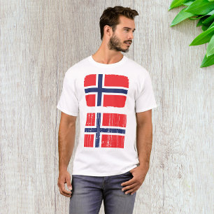Norge Flagga Manar T-Shirt