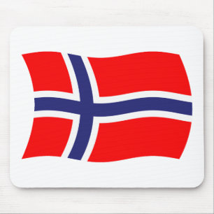 Norge Flagga Mousepad Musmatta