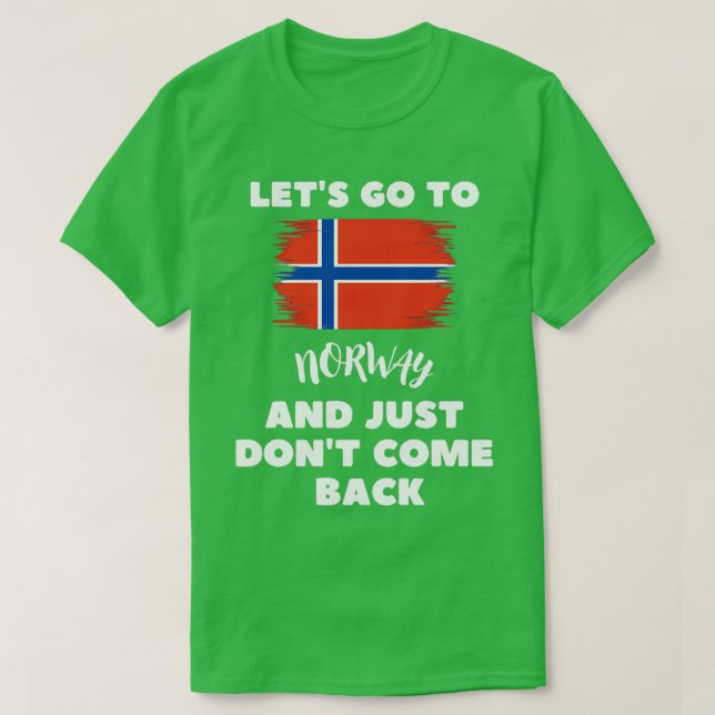Norge Flagga Norsk Norge T Shirt (Design framsida)