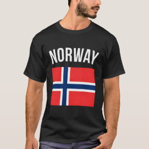 Norge Flagga Norska Norgen T Shirt