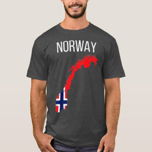 Norge Flagga Norska Viking Skandinavien - Europa T Shirt